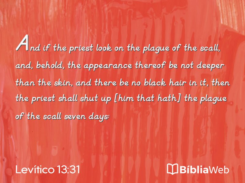 Levítico 13:31 em imagem para compartilhar