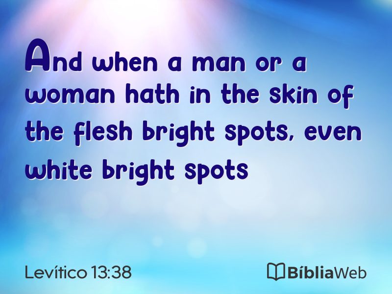 Levítico 13:38 em imagem para compartilhar