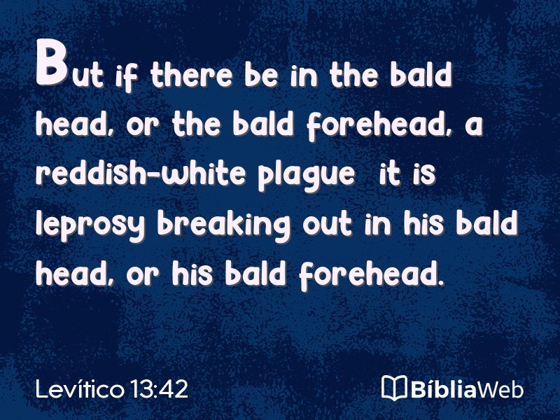 Levítico 13:42 em imagem para compartilhar