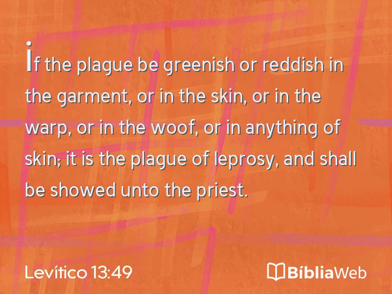 Levítico 13:49 em imagem para compartilhar