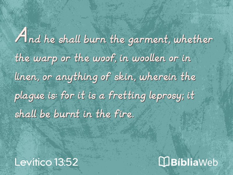 Levítico 13:52 em imagem para compartilhar