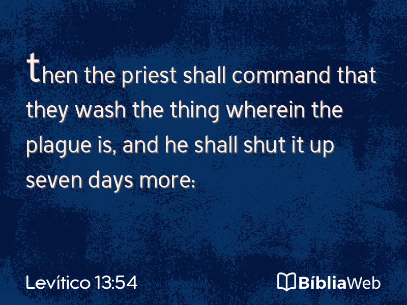 Levítico 13:54 em imagem para compartilhar