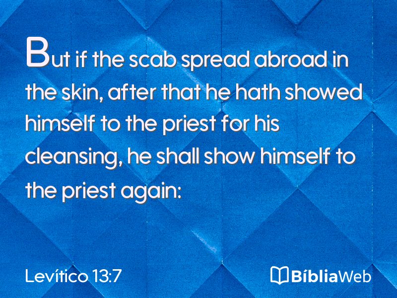 Levítico 13:7 em imagem para compartilhar