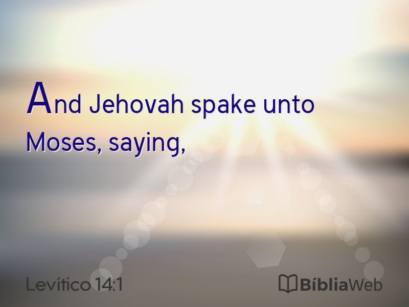 Levítico 14:1 em imagem para compartilhar