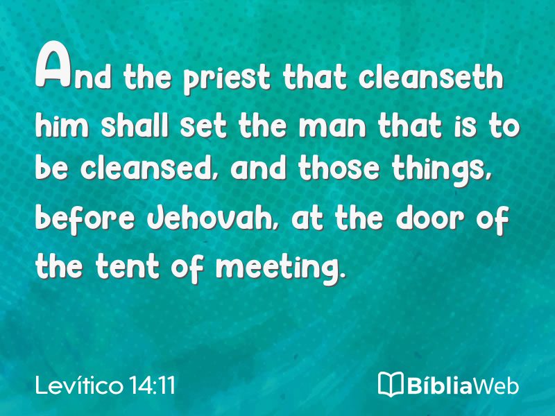 Levítico 14:11 em imagem para compartilhar