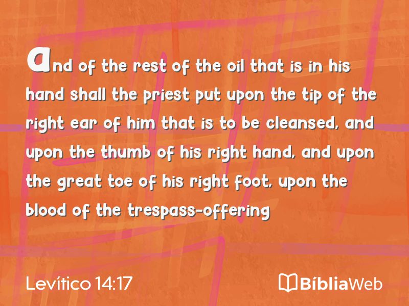Levítico 14:17 em imagem para compartilhar
