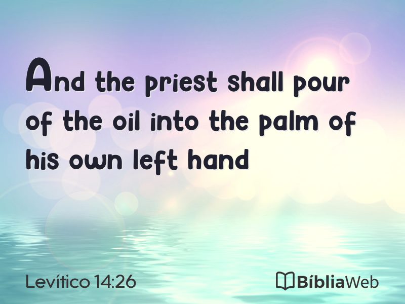 Levítico 14:26 em imagem para compartilhar