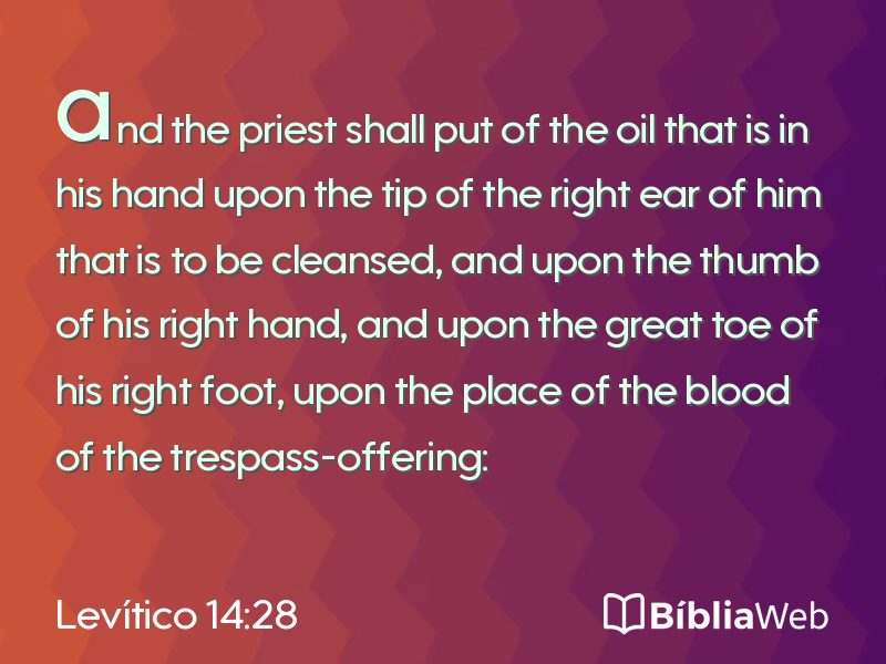 Levítico 14:28 em imagem para compartilhar