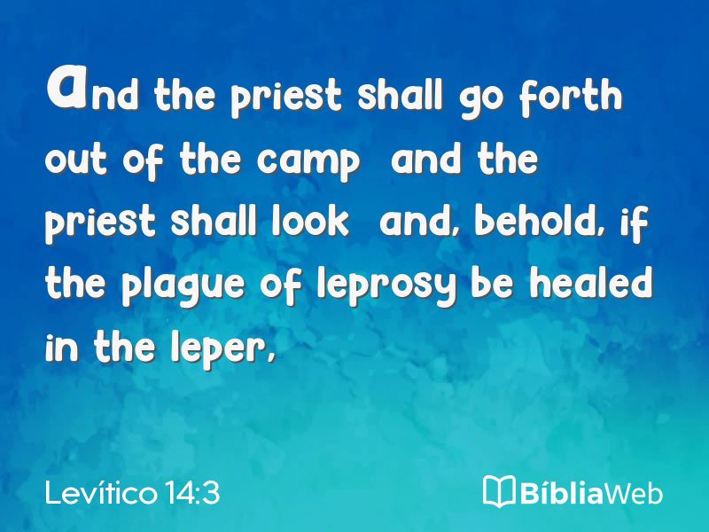 Levítico 14:3 em imagem para compartilhar