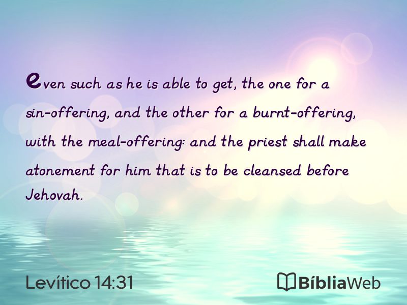 Levítico 14:31 em imagem para compartilhar