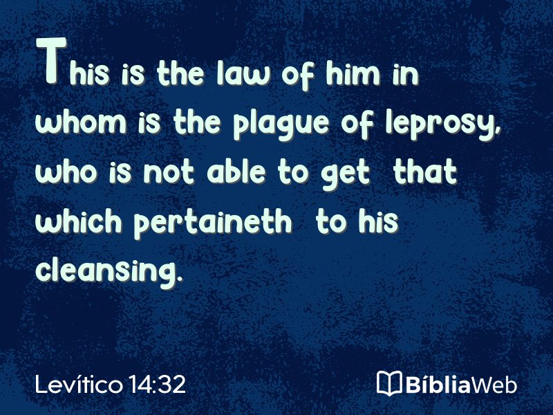 Levítico 14:32 em imagem para compartilhar