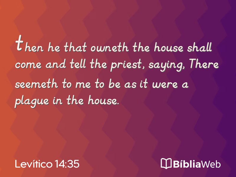 Levítico 14:35 em imagem para compartilhar