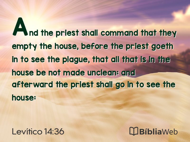 Levítico 14:36 em imagem para compartilhar