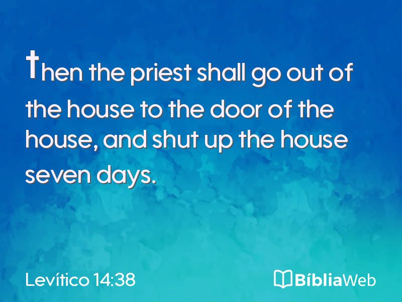 Levítico 14:38 em imagem para compartilhar
