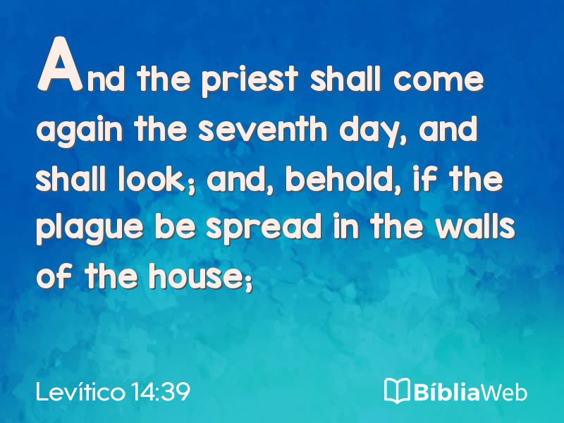 Levítico 14:39 em imagem para compartilhar