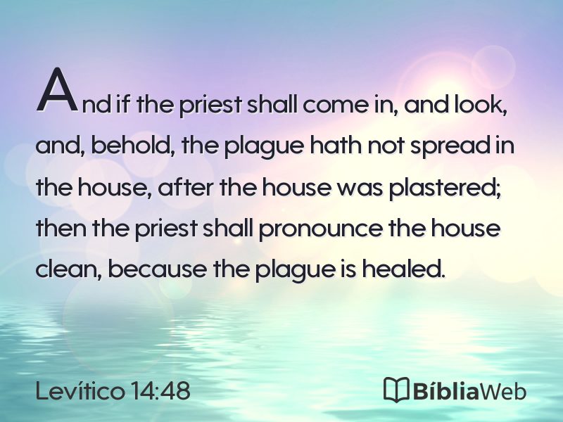 Levítico 14:48 em imagem para compartilhar