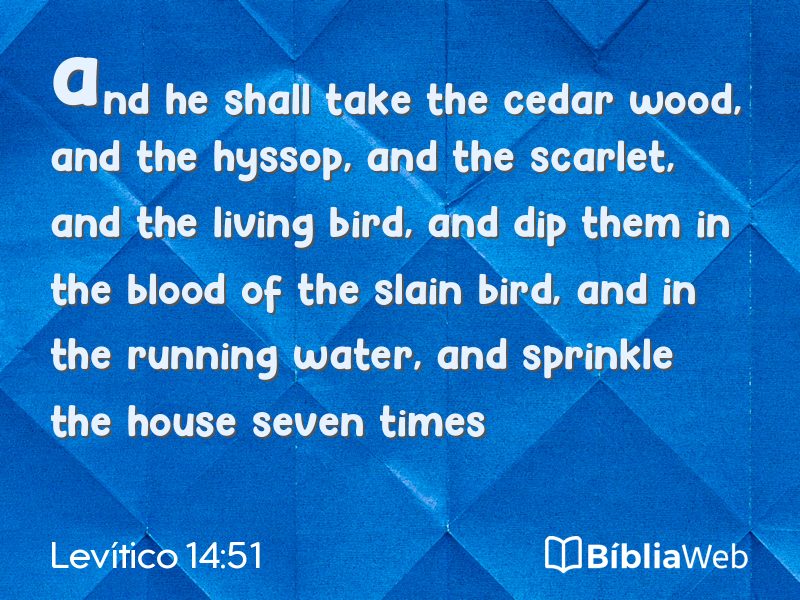 Levítico 14:51 em imagem para compartilhar