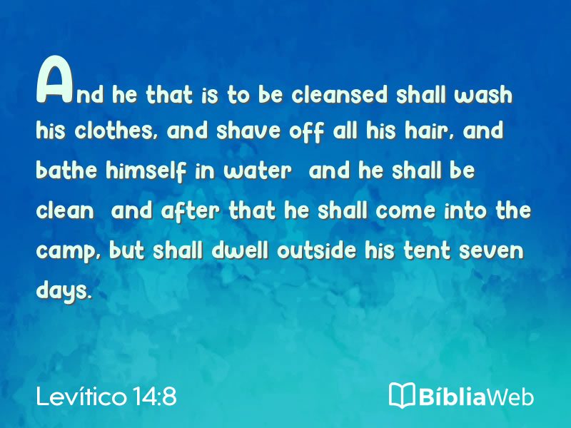 Levítico 14:8 em imagem para compartilhar