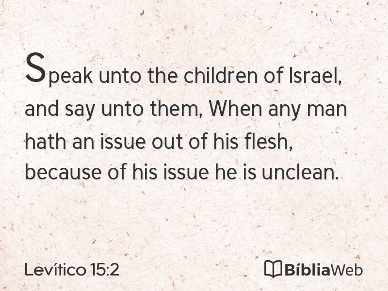 Levítico 15:2 em imagem para compartilhar