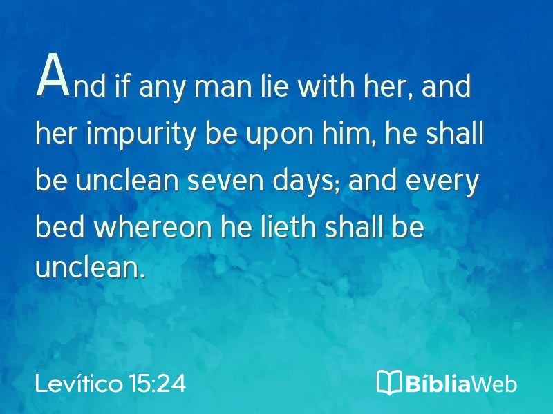 Levítico 15:24 em imagem para compartilhar