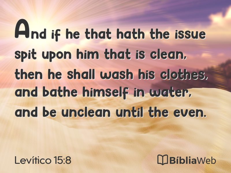 Levítico 15:8 em imagem para compartilhar