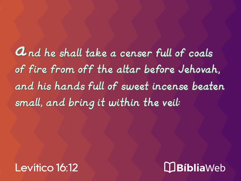 Levítico 16:12 em imagem para compartilhar