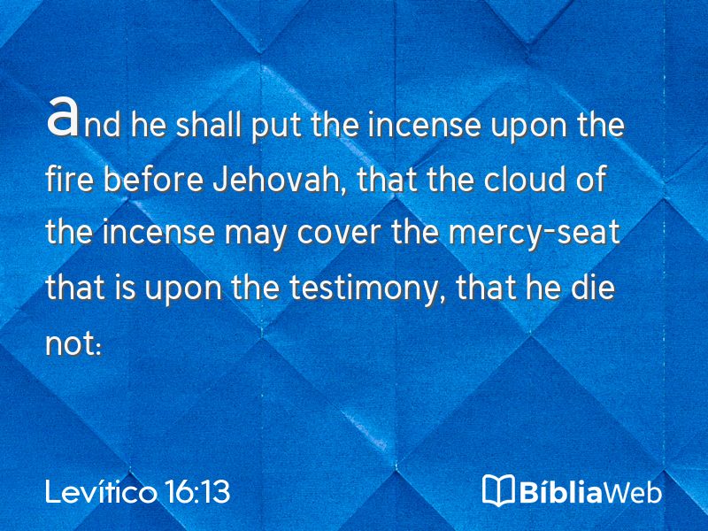 Levítico 16:13 em imagem para compartilhar