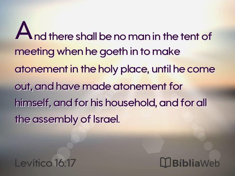 Levítico 16:17 em imagem para compartilhar