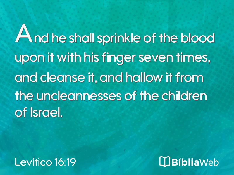 Levítico 16:19 em imagem para compartilhar