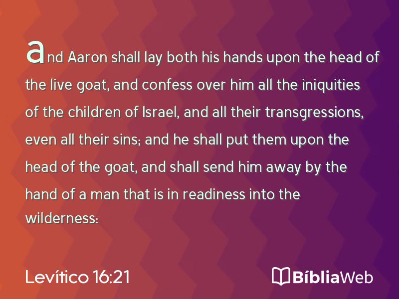 Levítico 16:21 em imagem para compartilhar
