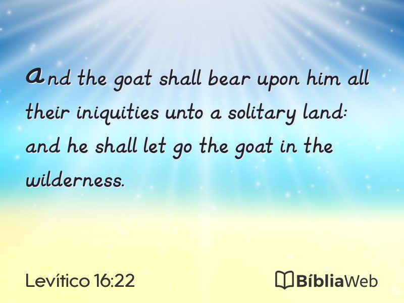Levítico 16:22 em imagem para compartilhar