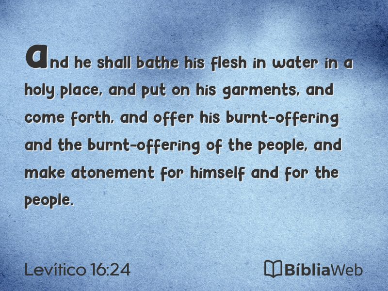 Levítico 16:24 em imagem para compartilhar