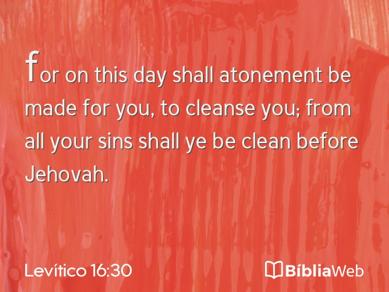 Levítico 16:30 em imagem para compartilhar