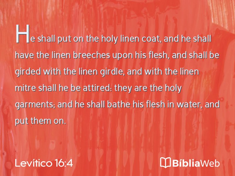 Levítico 16:4 em imagem para compartilhar