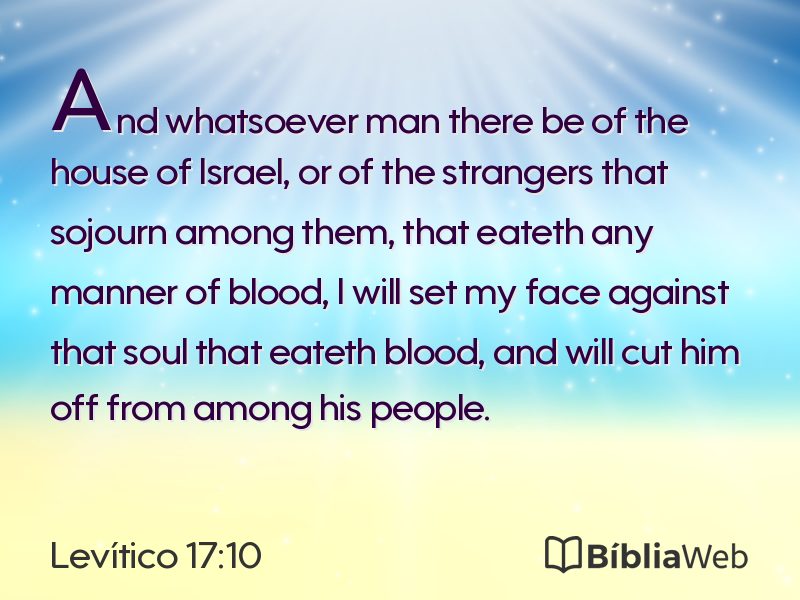 Levítico 17:10 em imagem para compartilhar