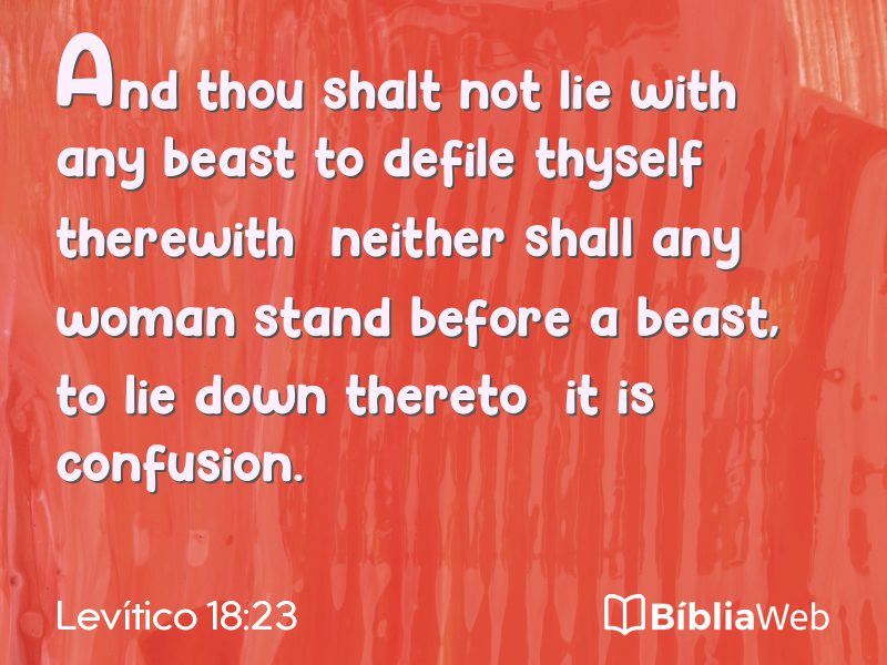Levítico 18:23 em imagem para compartilhar