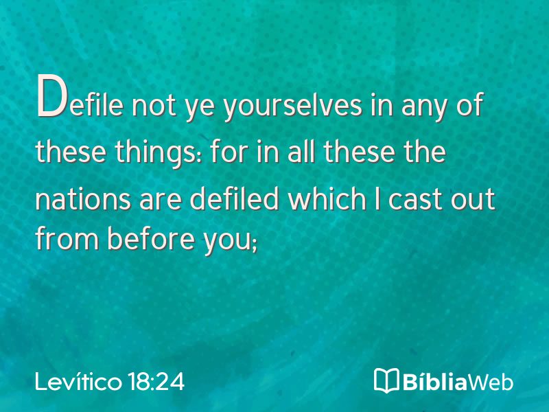 Levítico 18:24 em imagem para compartilhar