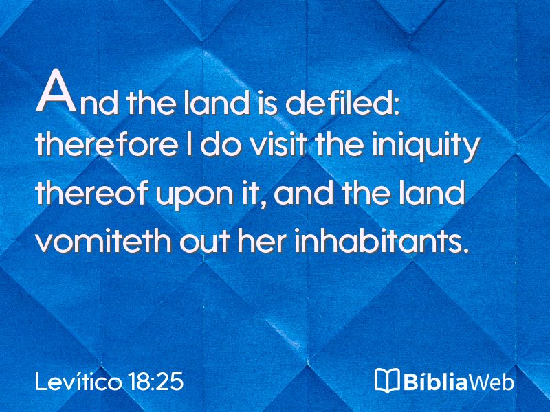 Levítico 18:25 em imagem para compartilhar