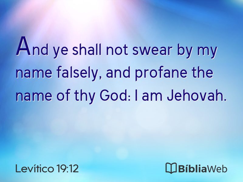 Levítico 19:12 em imagem para compartilhar