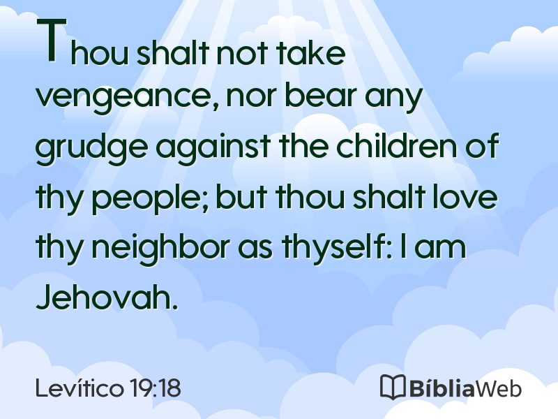 Levítico 19:18 em imagem para compartilhar