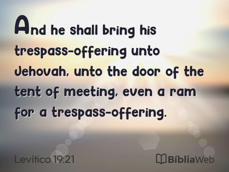 Levítico 19:21 em imagem para compartilhar