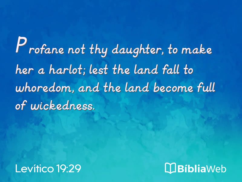 Levítico 19:29 em imagem para compartilhar