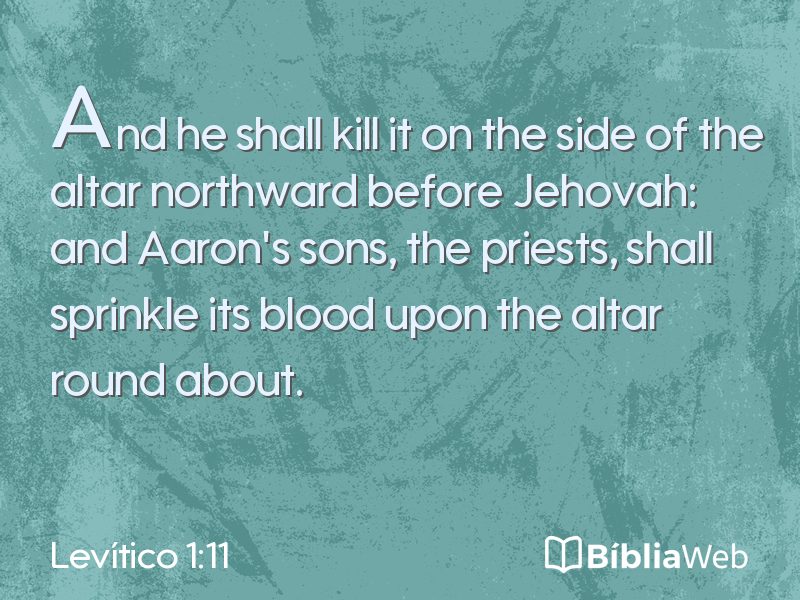 Levítico 1:11 em imagem para compartilhar
