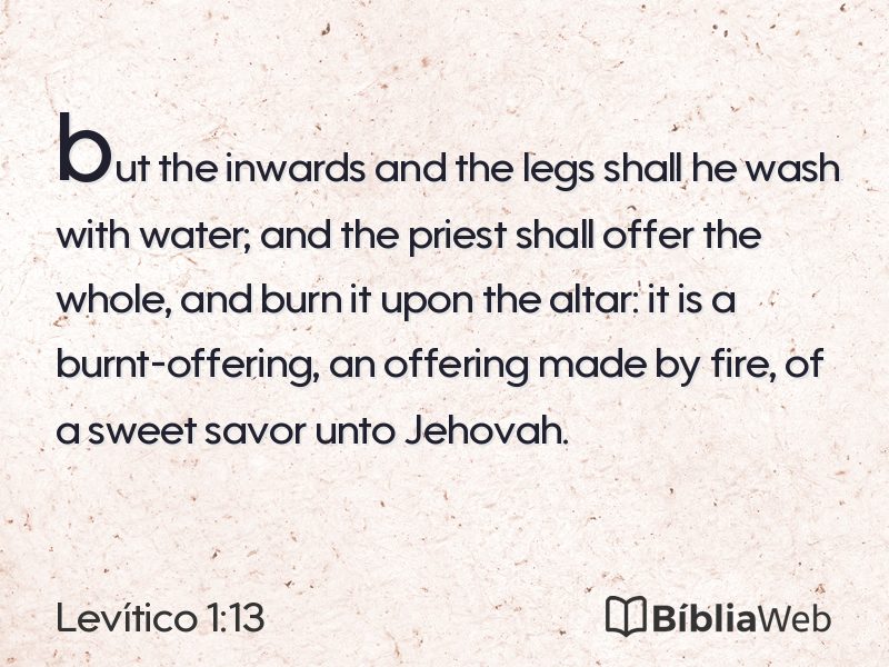 Levítico 1:13 em imagem para compartilhar