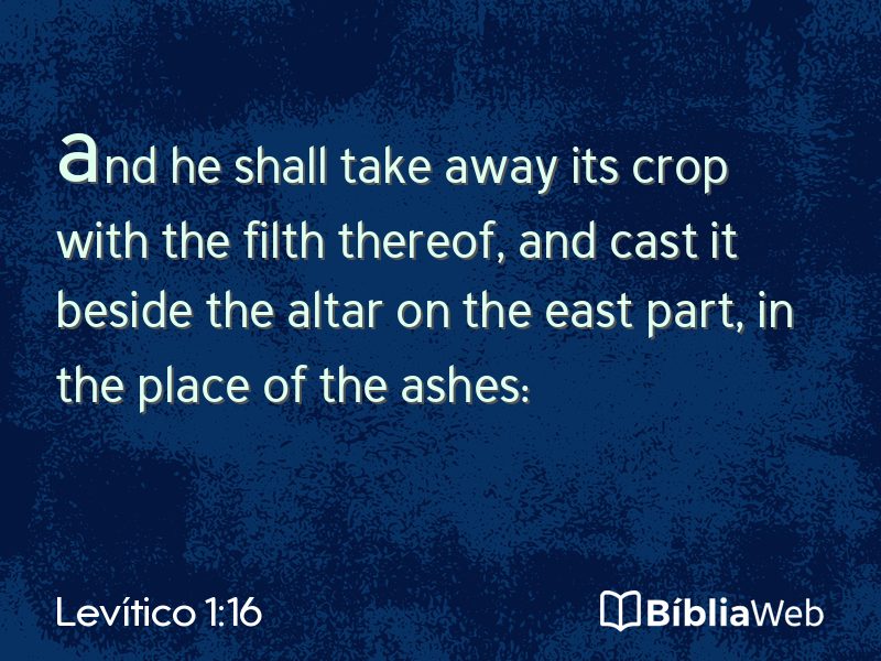 Levítico 1:16 em imagem para compartilhar