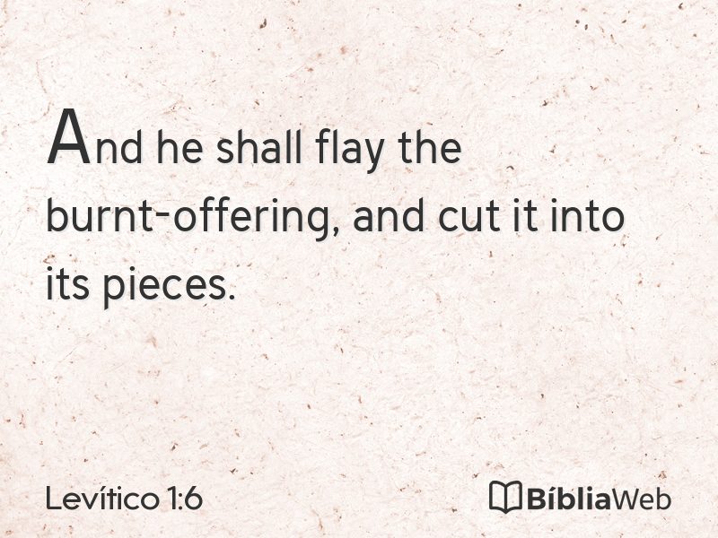 Levítico 1:6 em imagem para compartilhar