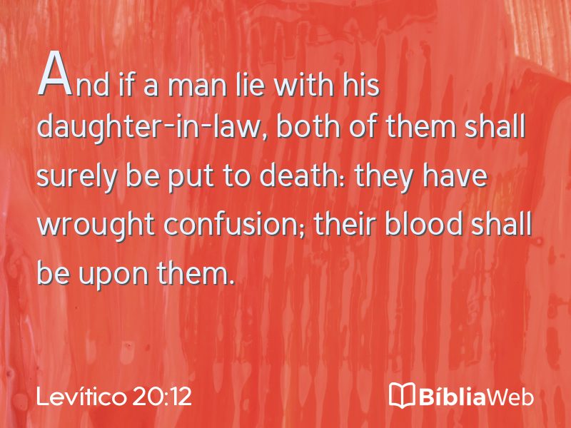 Levítico 20:12 em imagem para compartilhar
