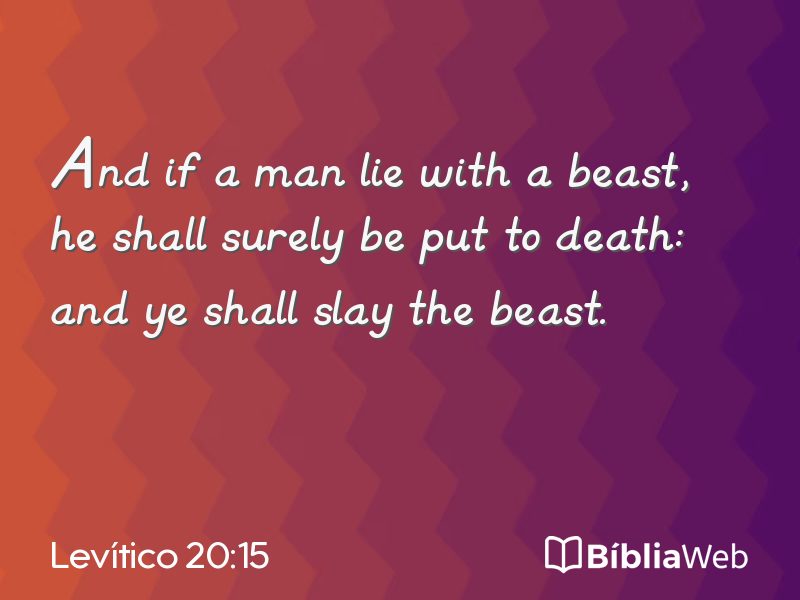 Levítico 20:15 em imagem para compartilhar
