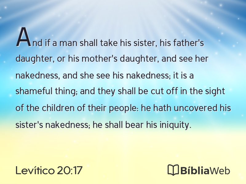 Levítico 20:17 em imagem para compartilhar