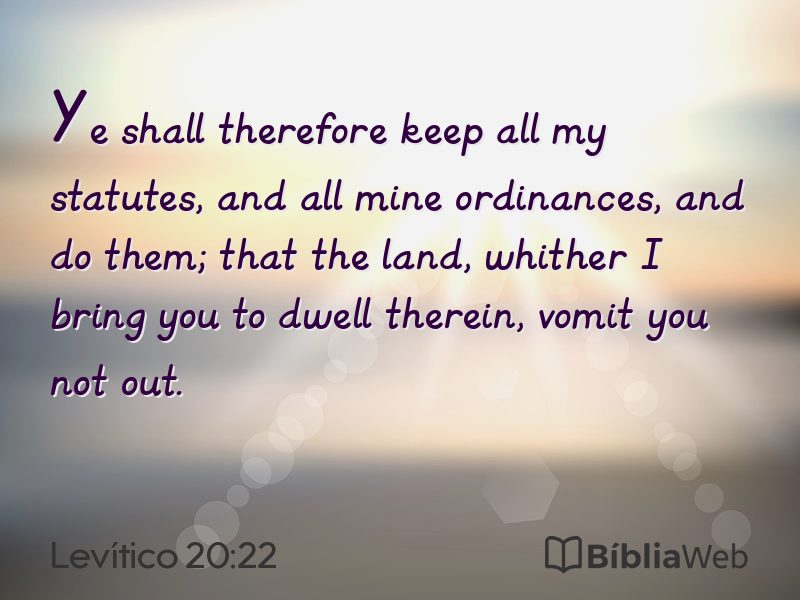 Levítico 20:22 em imagem para compartilhar